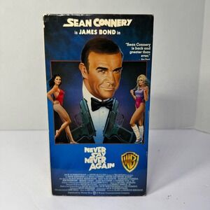 Never Say Never Again VHS Sean Connery James Bond 007 Warner Home Video Vintage
